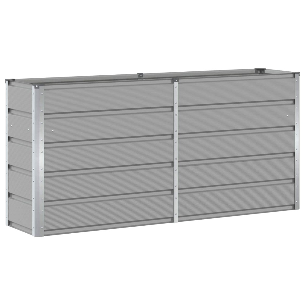 vidaXL Γλάστρα Ανοιχτό γκρι 160 x 40 x 75 εκ. Ατσάλι