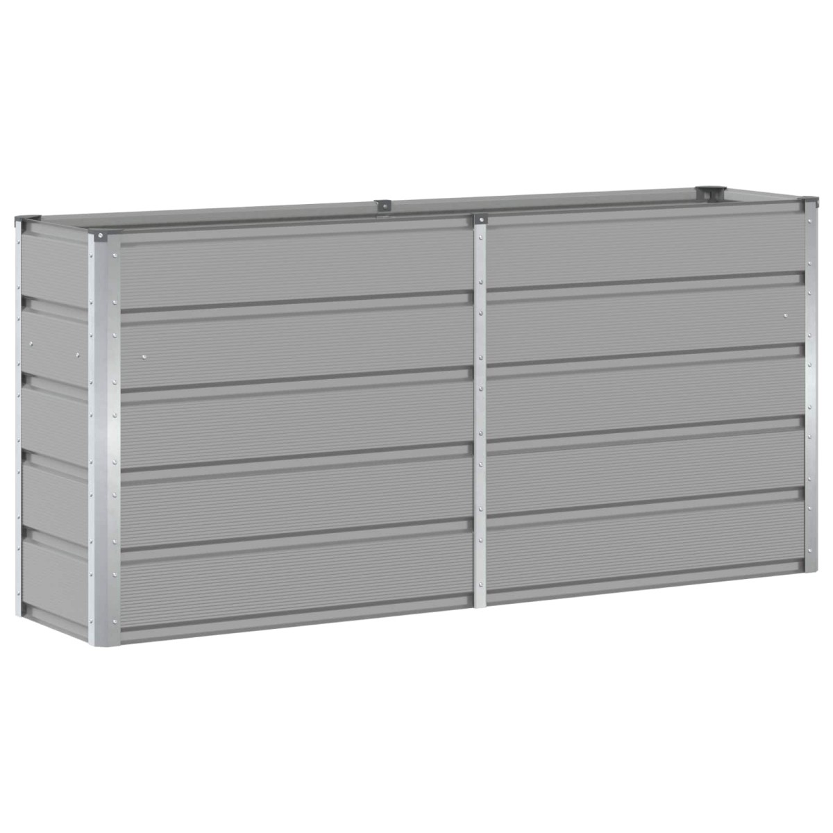 vidaXL Γλάστρα Ανοιχτό γκρι 160 x 40 x 75 εκ. Ατσάλι