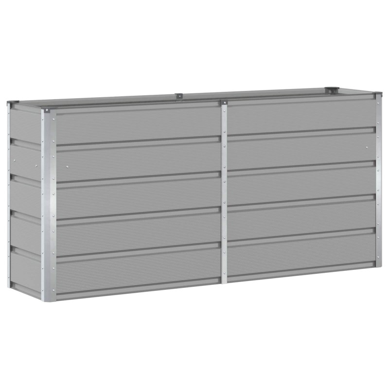 vidaXL Γλάστρα Ανοιχτό γκρι 160 x 40 x 75 εκ. Ατσάλι