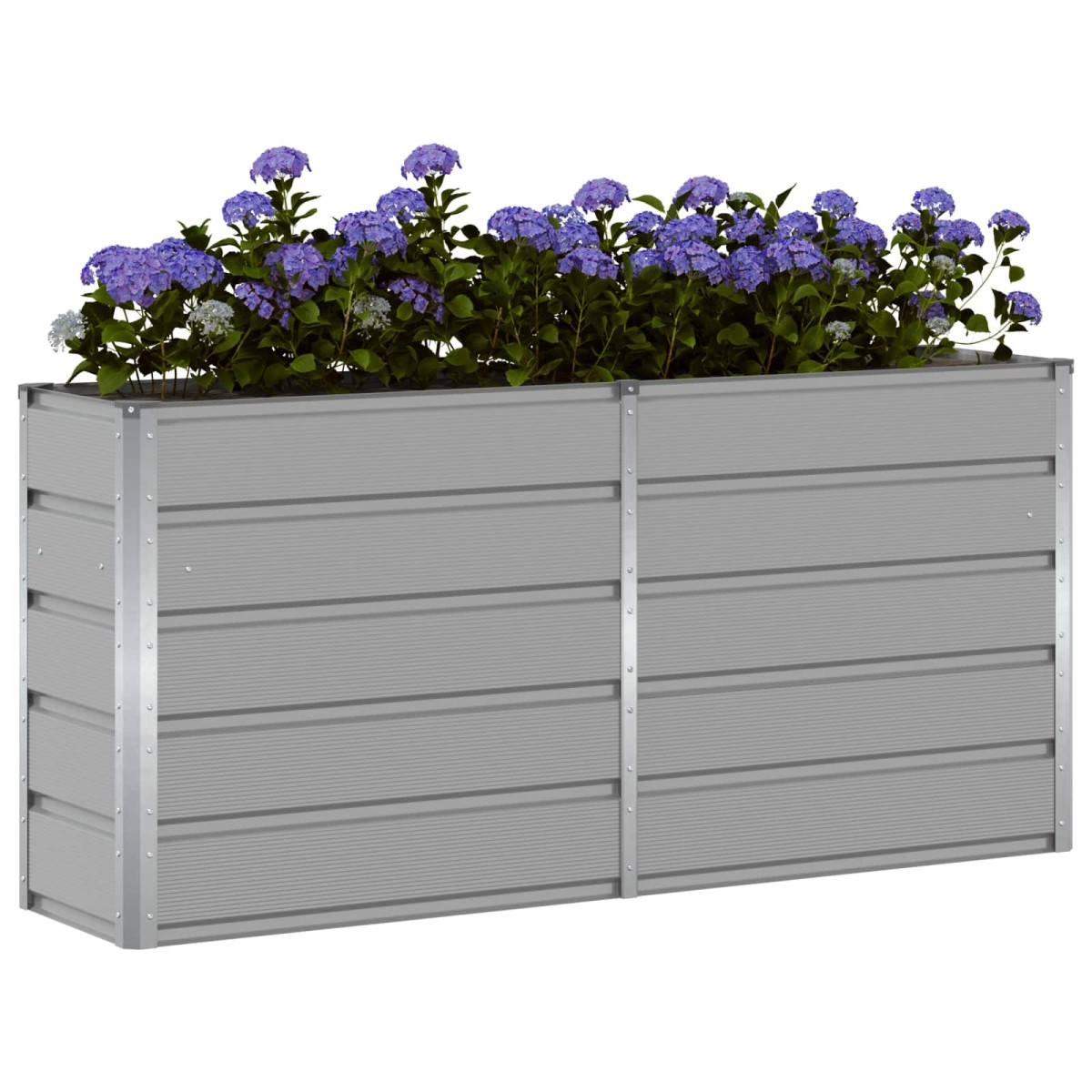 vidaXL Γλάστρα Ανοιχτό γκρι 160 x 40 x 75 εκ. Ατσάλι