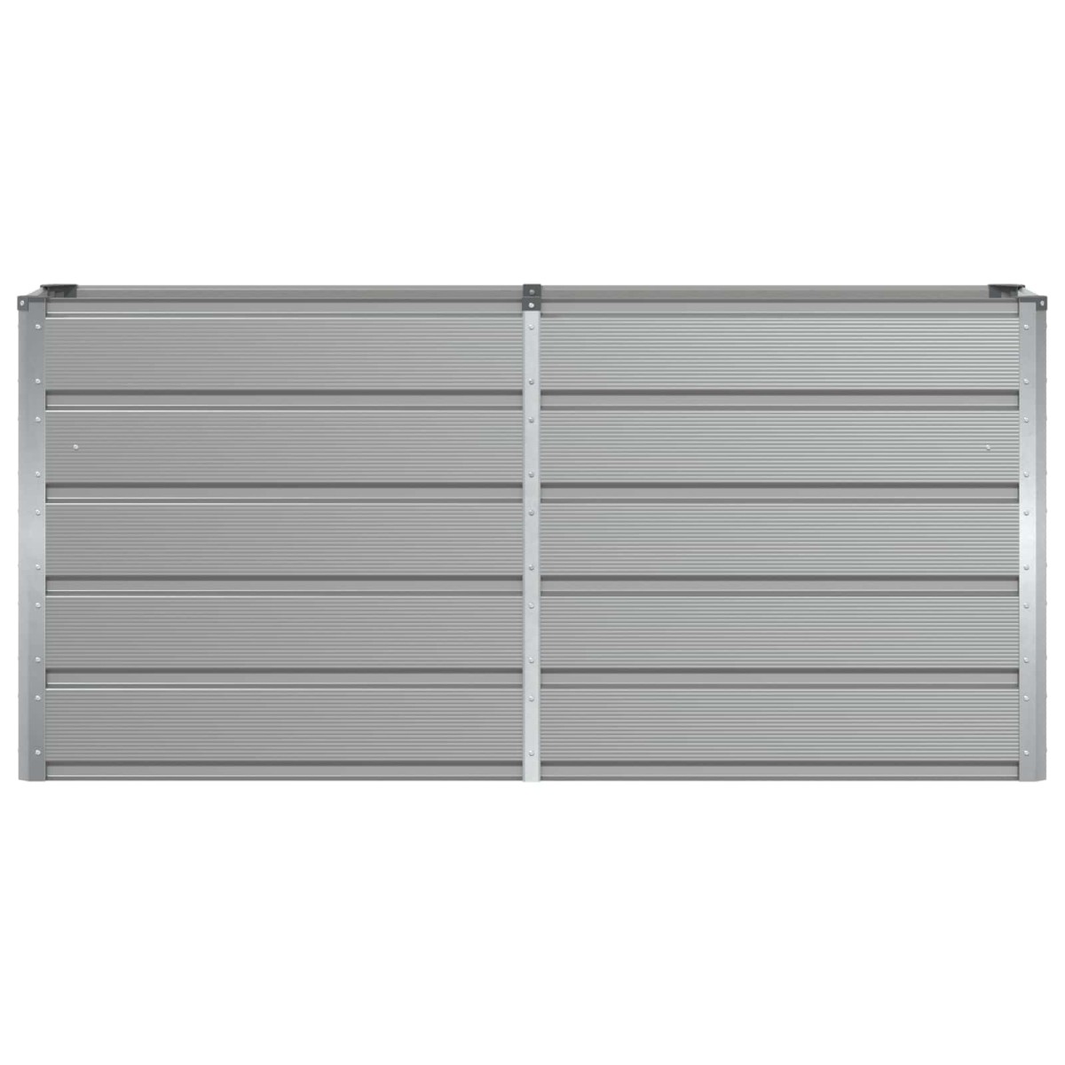vidaXL Γλάστρα Ανοιχτό γκρι 160 x 40 x 75 εκ. Ατσάλι