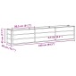vidaXL Γλάστρα Ανοιχτό γκρι 240 x 40 x 45 cm Ατσάλι