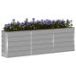 vidaXL Γλάστρα Ανοιχτό γκρι 240 x 40 x 75 εκ. Ατσάλι