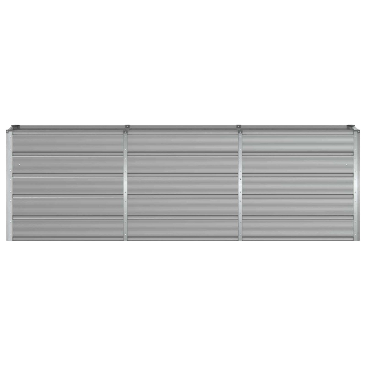 vidaXL Γλάστρα Ανοιχτό γκρι 240 x 40 x 75 εκ. Ατσάλι