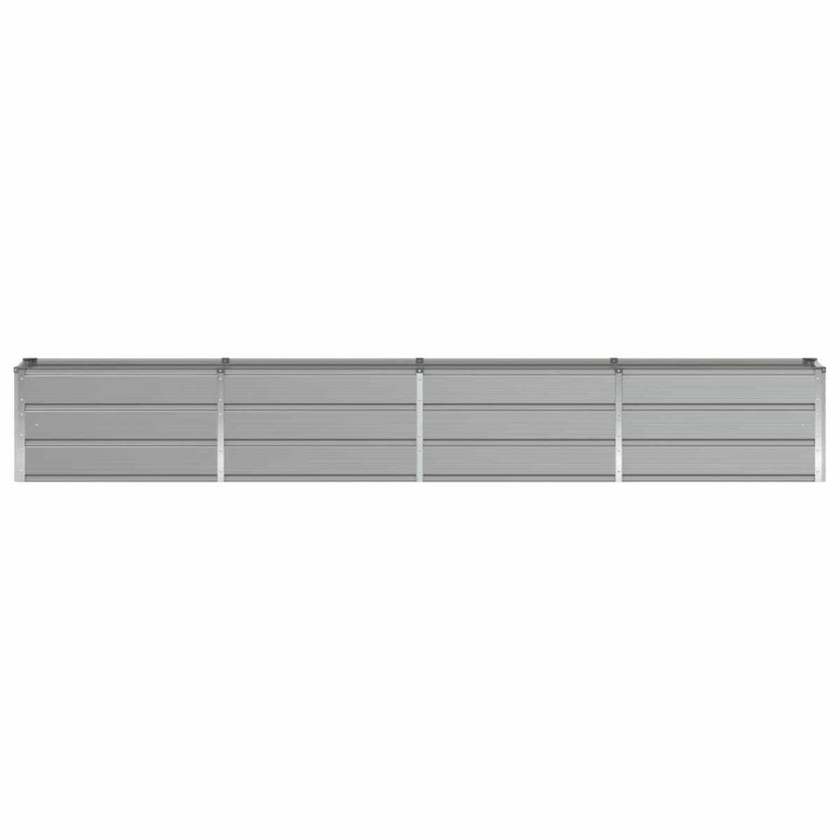 vidaXL Γλάστρα Ανοιχτό γκρι 320 x 40 x 45 cm Ατσάλι