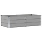 vidaXL Γλάστρα Ανοιχτό γκρι 160 x 80 x 45 cm Ατσάλι