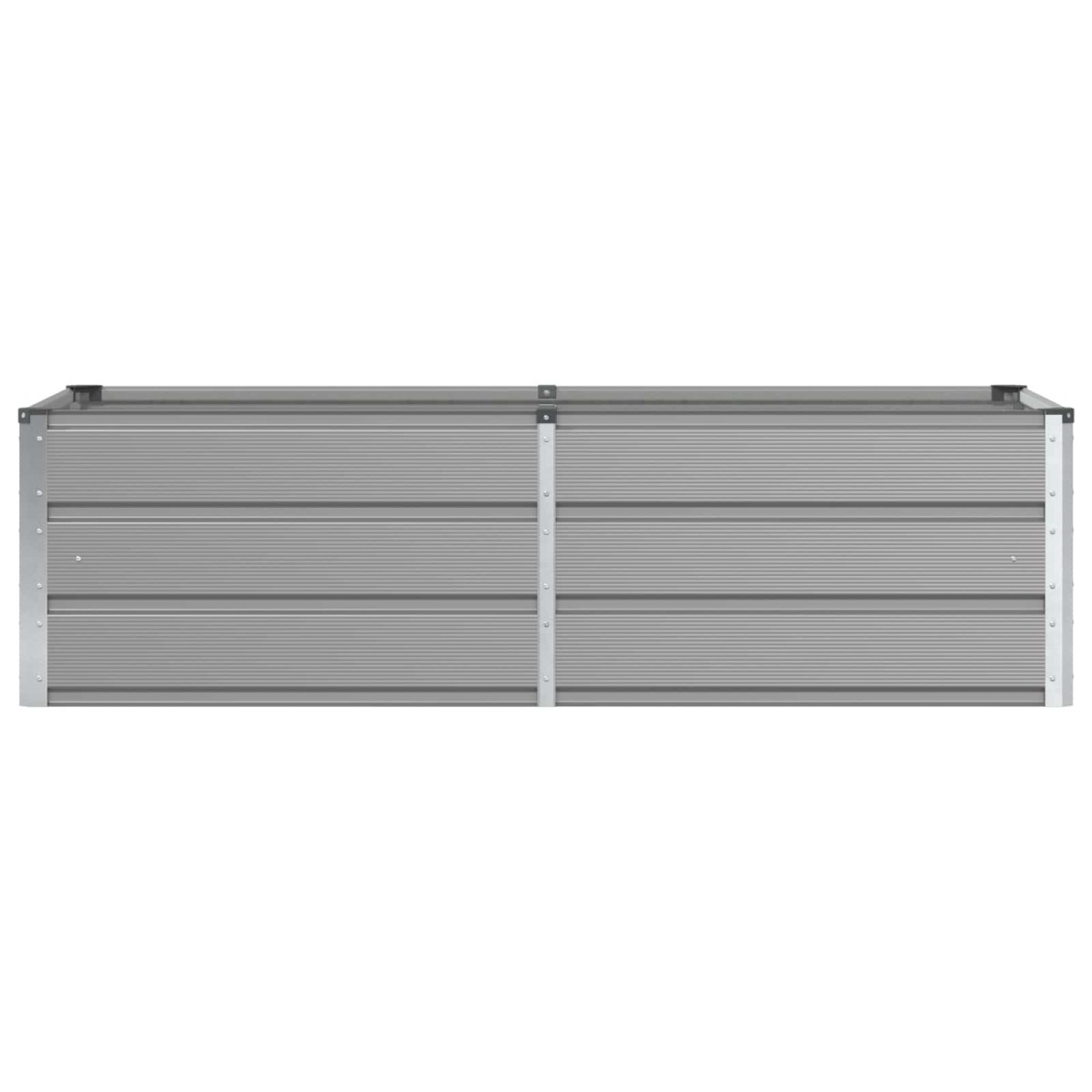 vidaXL Γλάστρα Ανοιχτό γκρι 160 x 80 x 45 cm Ατσάλι