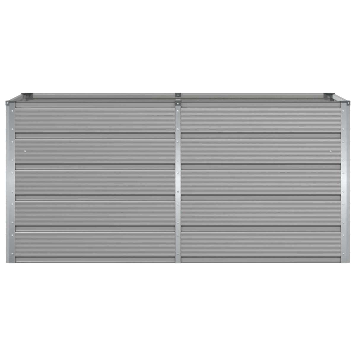 vidaXL Γλάστρα Ανοιχτό γκρι 160 x 80 x 75 cm Ατσάλι