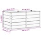 vidaXL Γλάστρα Ανοιχτό γκρι 160 x 80 x 75 cm Ατσάλι