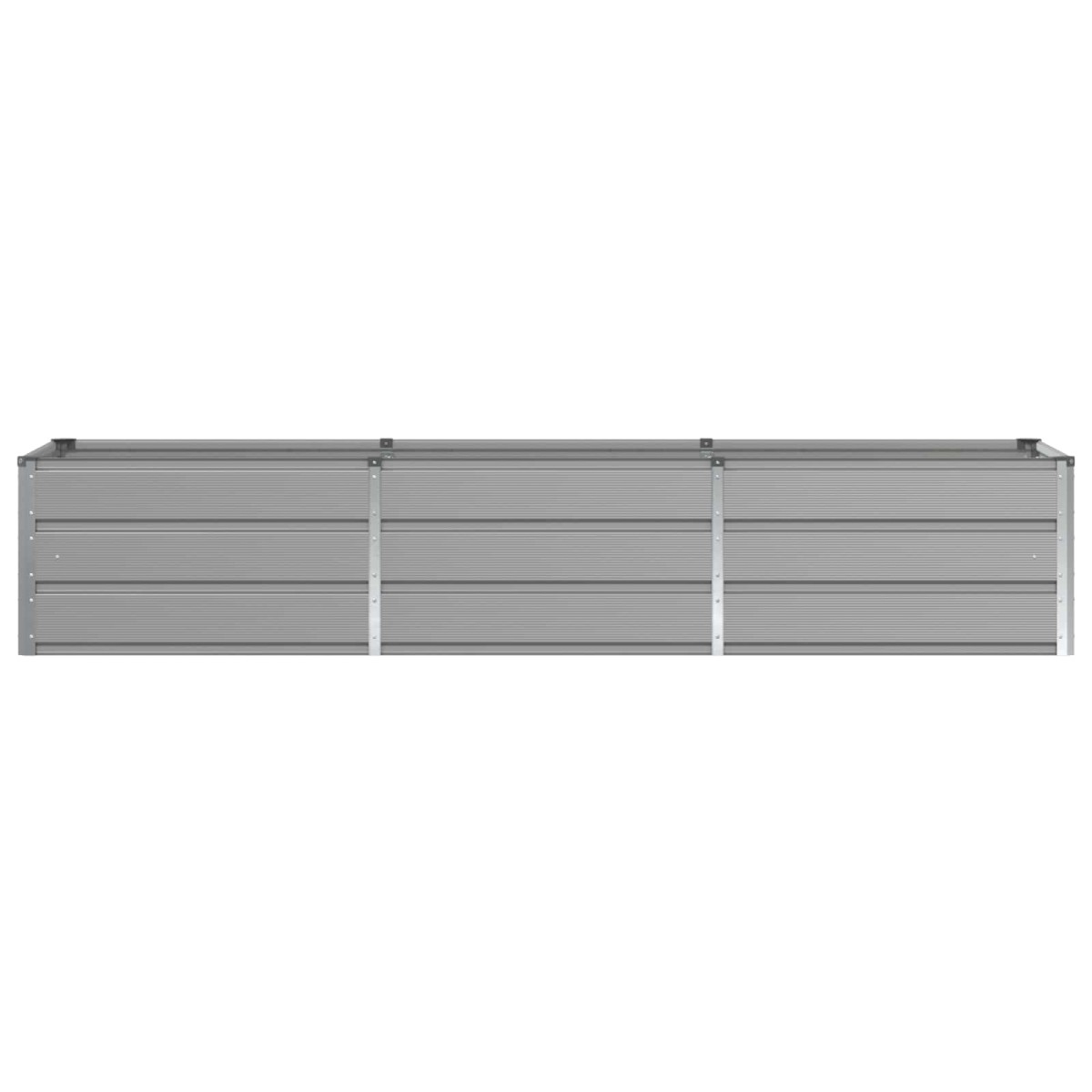 vidaXL Γλάστρα Ανοιχτό γκρι 240 x 80 x 45 cm Ατσάλι