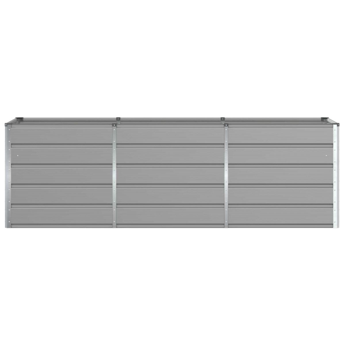 vidaXL Γλάστρα Ανοιχτό γκρι 240 x 80 x 75 εκ. Ατσάλι