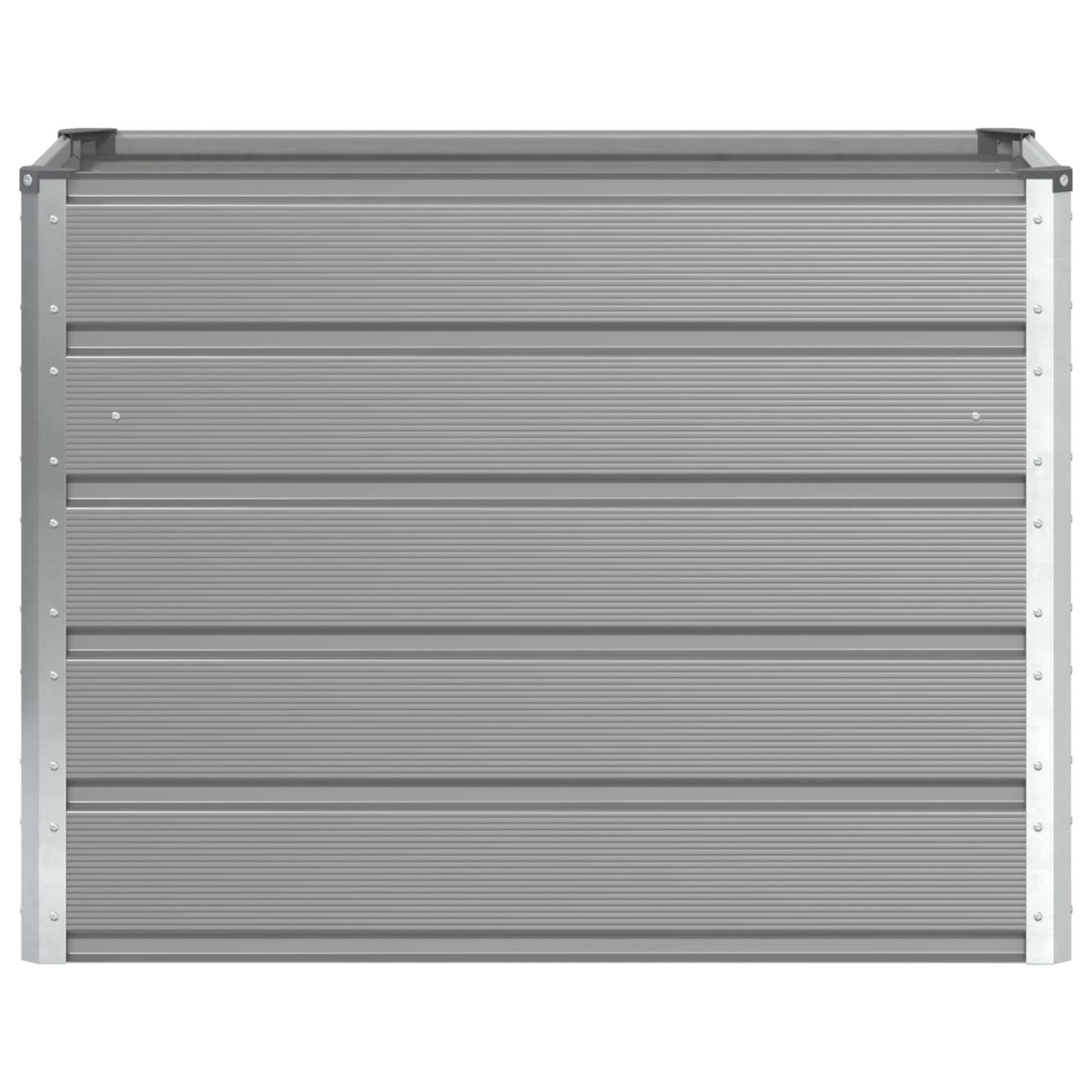 vidaXL Γλάστρα Ανοιχτό γκρι 100 x 50 x 77 εκ Επικαλυμμένος Χάλυβας