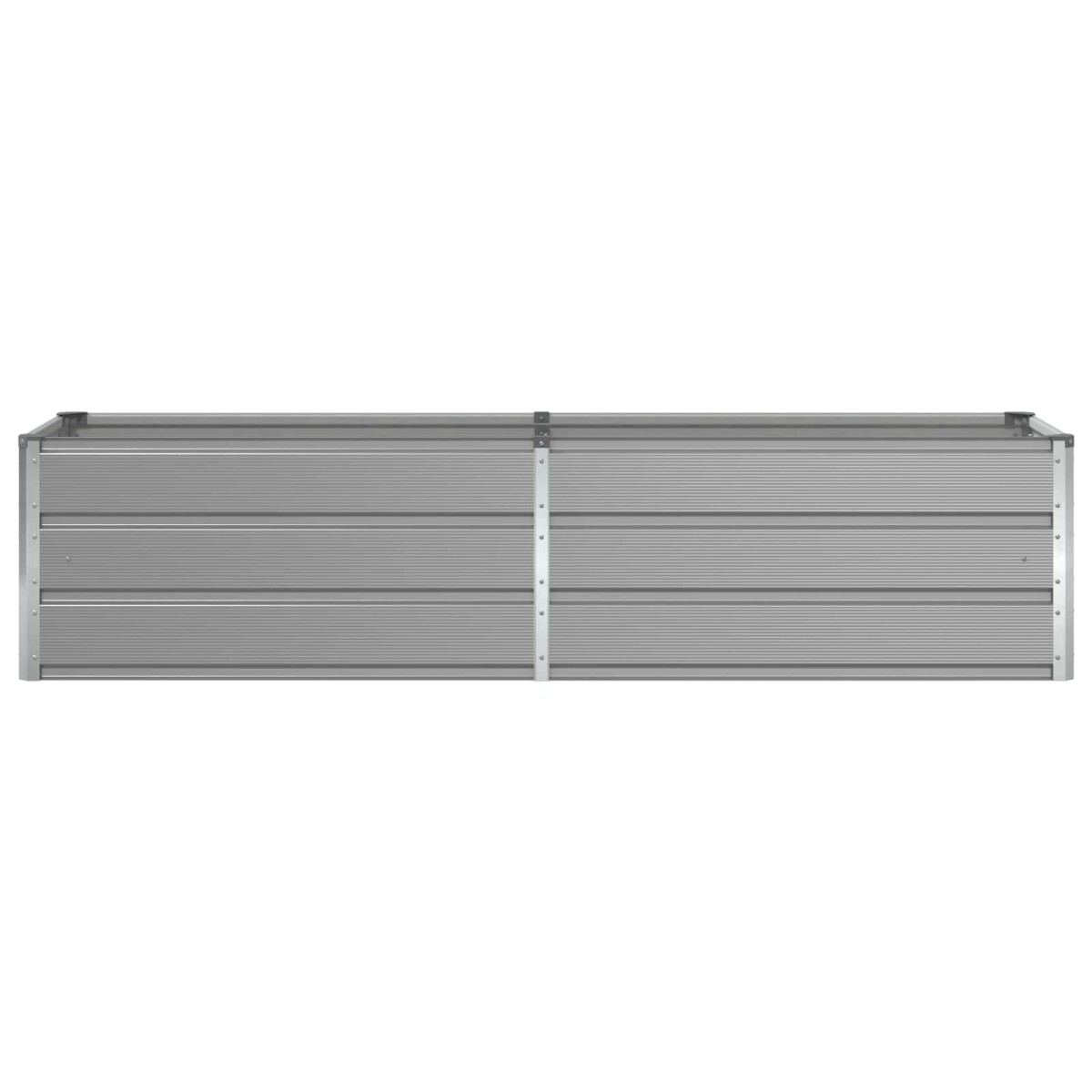 vidaXL Γλάστρα Ανοιχτό γκρι 195 x 50 x 45 εκ Επικαλυμμένος Χάλυβας
