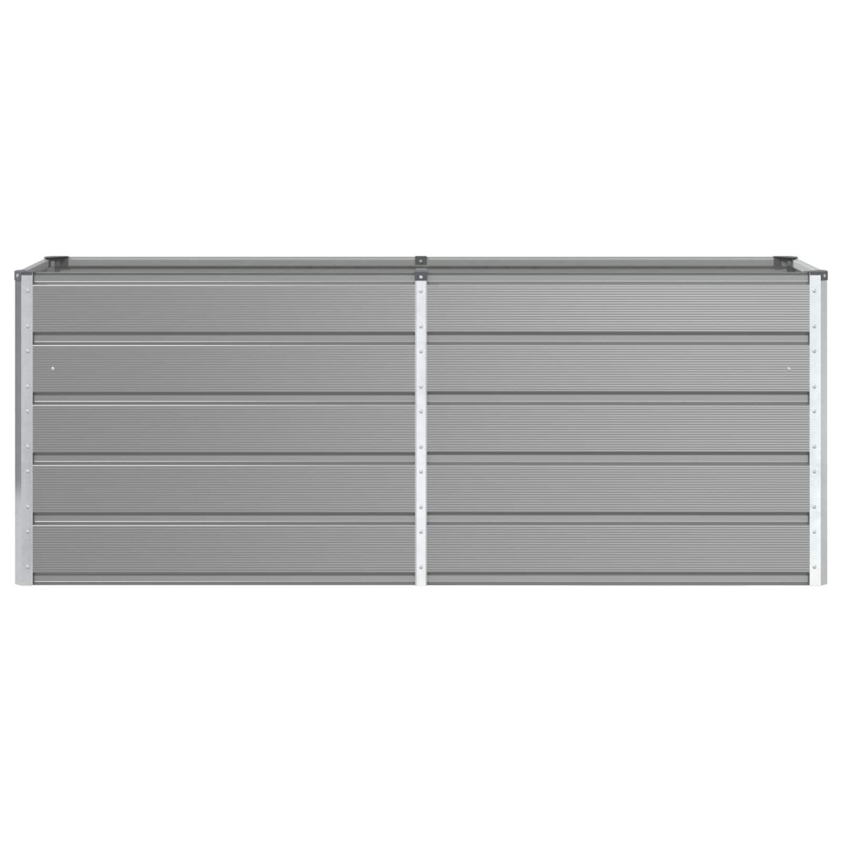 vidaXL Γλάστρα Ανοιχτό γκρι 195 x 50 x 75 εκ Επικαλυμμένος Χάλυβας