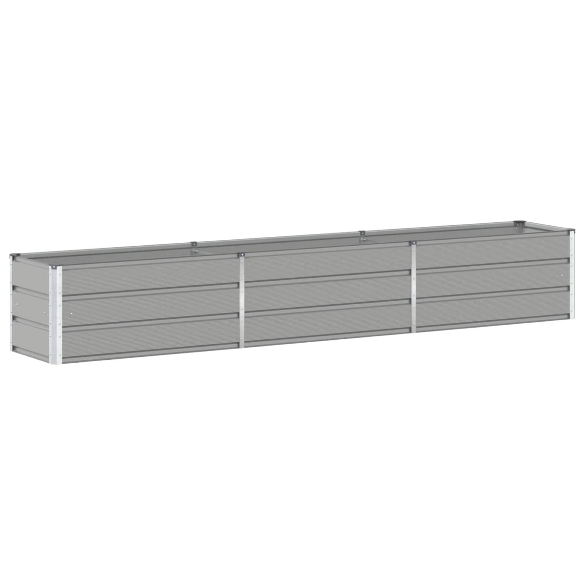 vidaXL Γλάστρα Ανοιχτό γκρι 290 x 50 x 45 εκ Επικαλυμμένος Χάλυβας
