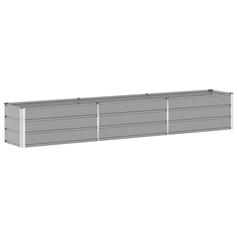 vidaXL Γλάστρα Ανοιχτό γκρι 290 x 50 x 45 εκ Επικαλυμμένος Χάλυβας