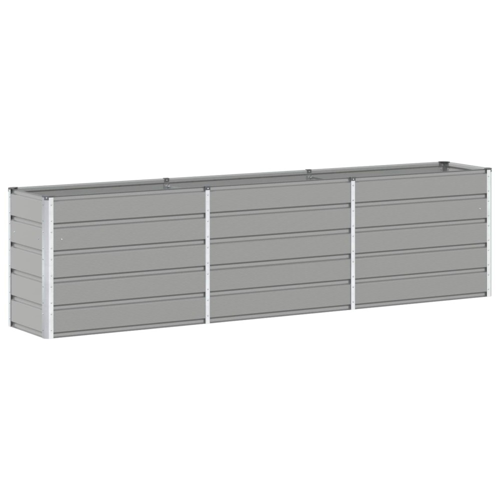 vidaXL Γλάστρα Ανοιχτό γκρι 290 x 50 x 75 εκ Επικαλυμμένος Χάλυβας