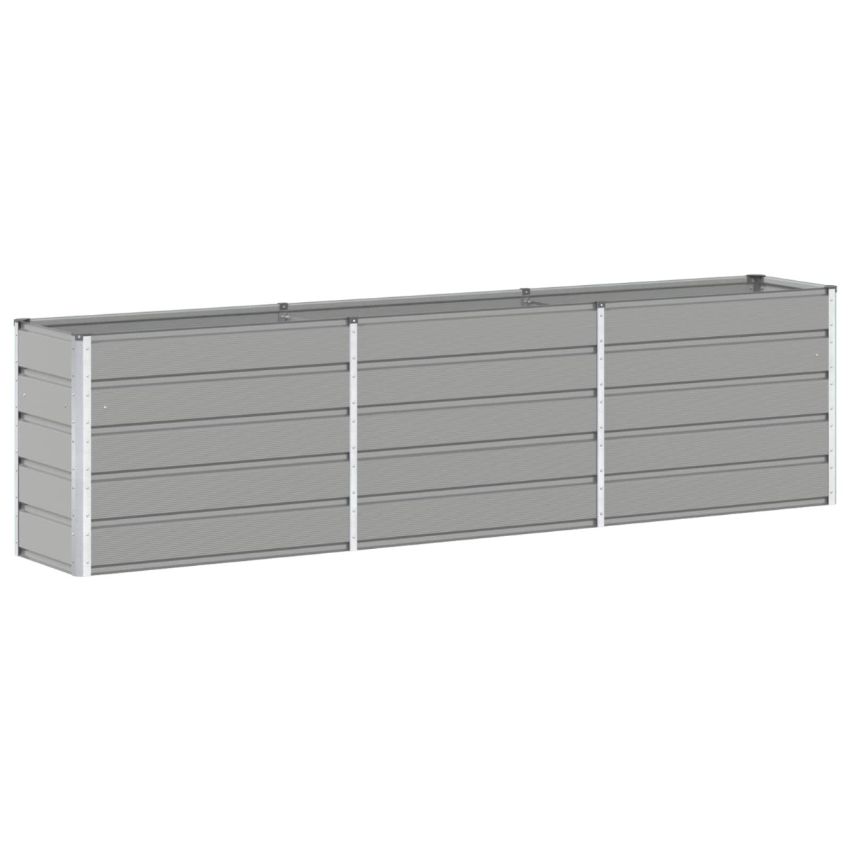 vidaXL Γλάστρα Ανοιχτό γκρι 290 x 50 x 75 εκ Επικαλυμμένος Χάλυβας