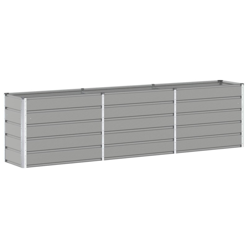 vidaXL Γλάστρα Ανοιχτό γκρι 290 x 50 x 75 εκ Επικαλυμμένος Χάλυβας