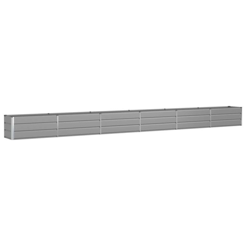 vidaXL Γλάστρα Ανοιχτό γκρι 580 x 50 x 45 εκ Επικαλυμμένος Χάλυβας