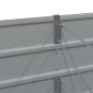 vidaXL Γλάστρα Ανοιχτό γκρι 580 x 50 x 45 εκ Επικαλυμμένος Χάλυβας