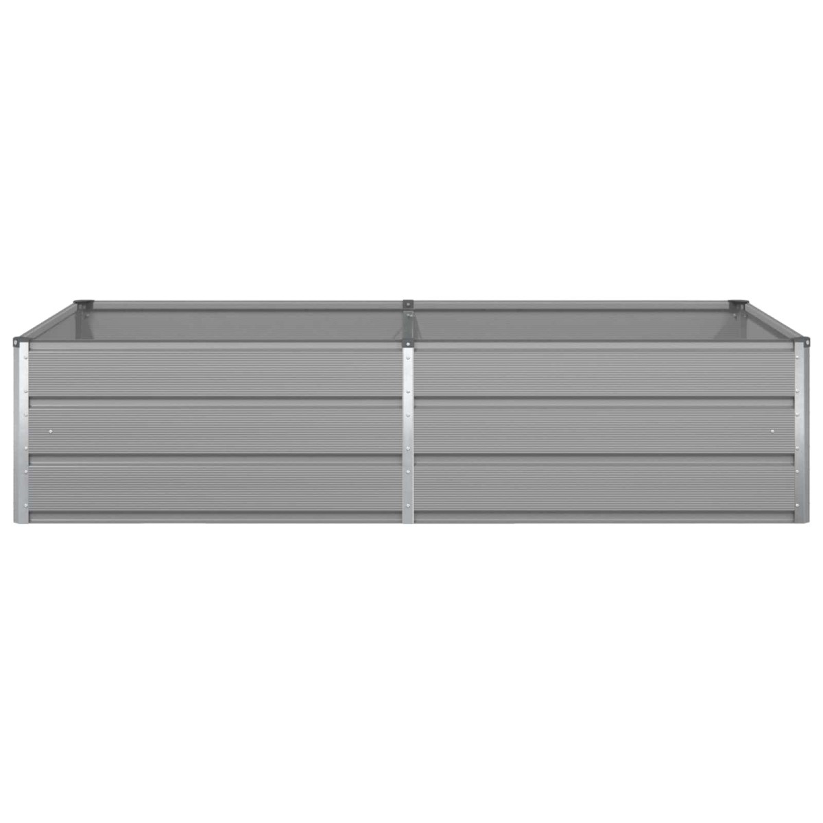 vidaXL Γλάστρα Ανοιχτό γκρι 195 x 100 x 45 εκ Επικαλυμμένος Χάλυβας