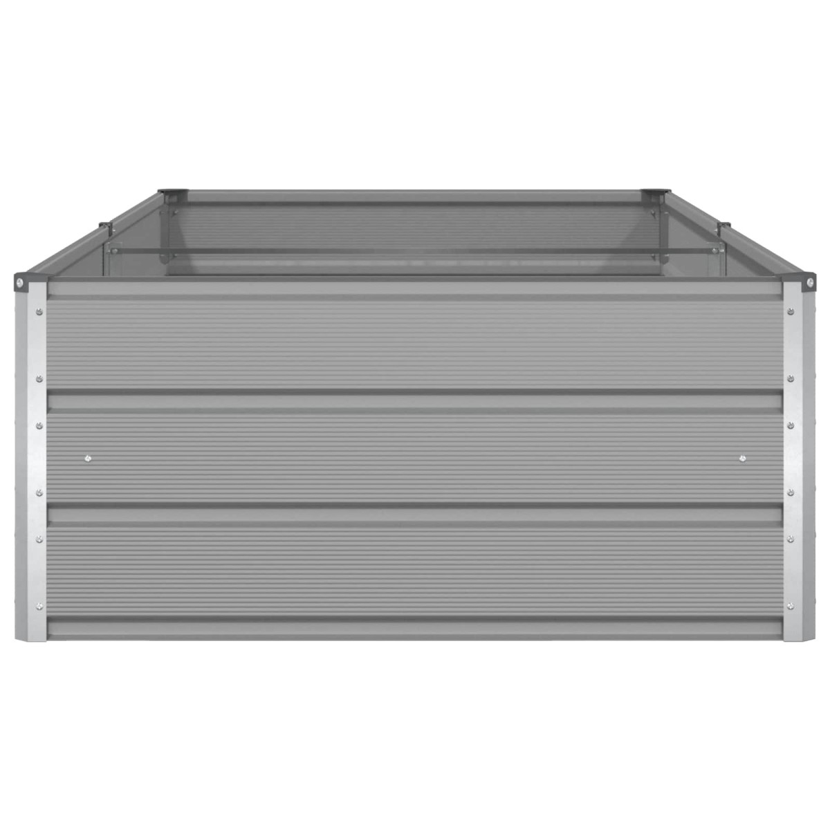 vidaXL Γλάστρα Ανοιχτό γκρι 195 x 100 x 45 εκ Επικαλυμμένος Χάλυβας