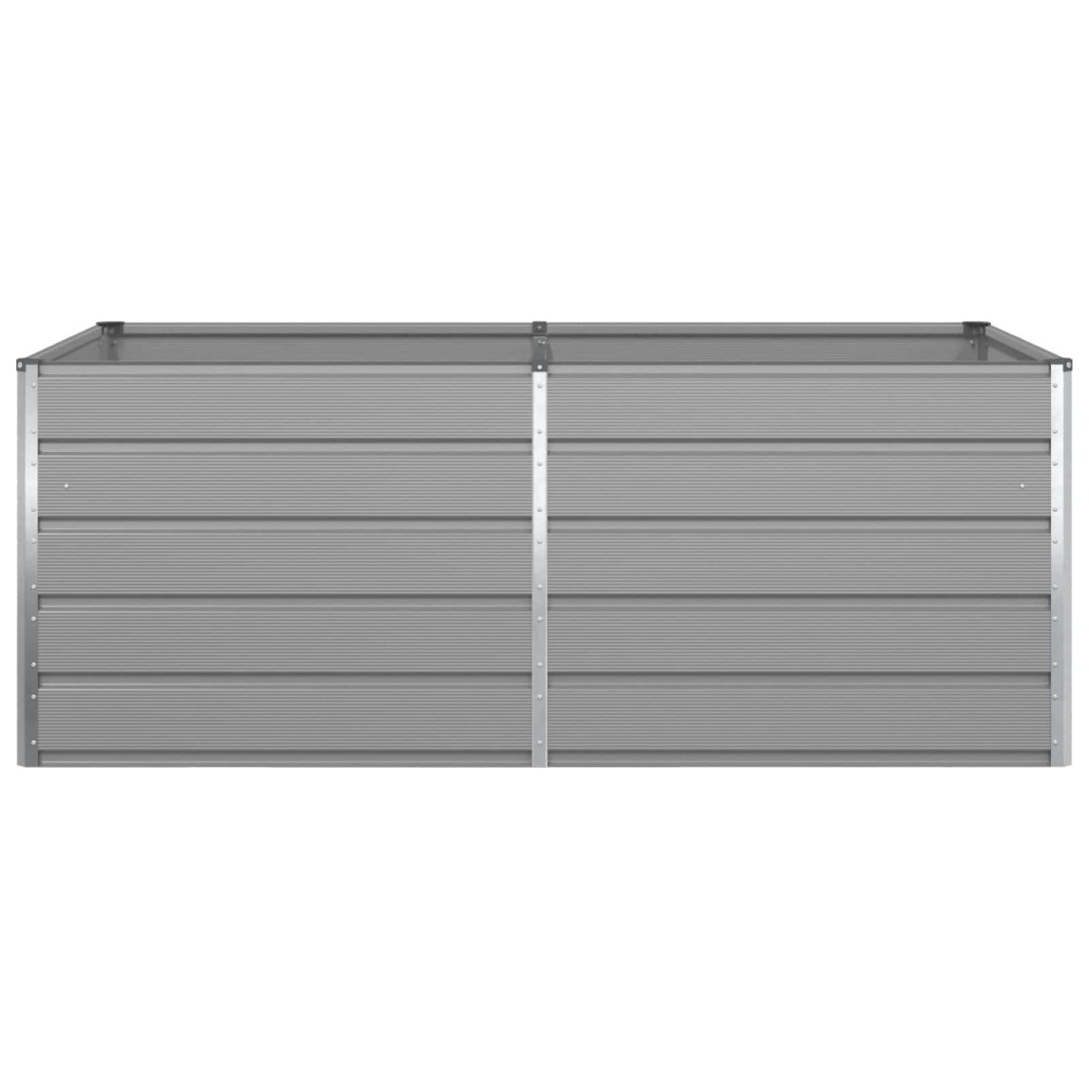 vidaXL Γλάστρα Ανοιχτό γκρι 195 x 100 x 75 εκ Επικαλυμμένος Χάλυβας