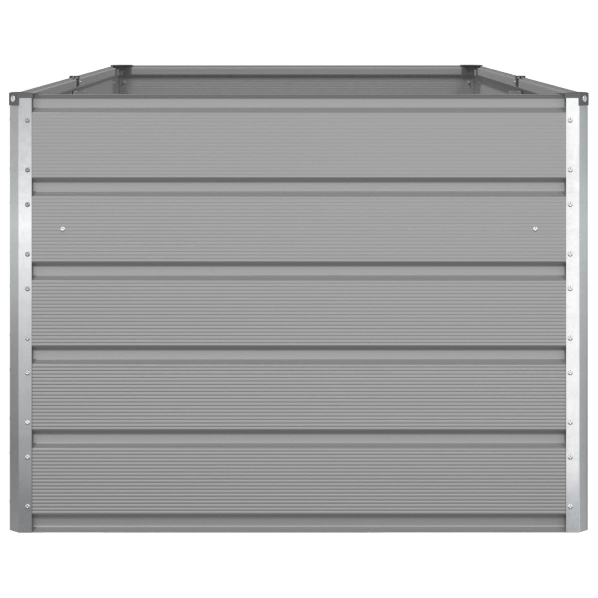 vidaXL Γλάστρα Ανοιχτό γκρι 195 x 100 x 75 εκ Επικαλυμμένος Χάλυβας