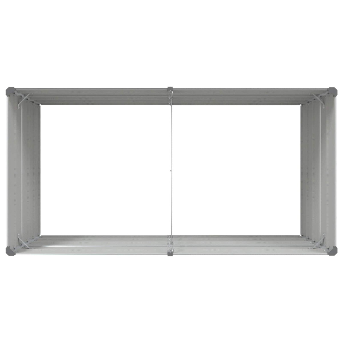 vidaXL Γλάστρα Ανοιχτό γκρι 195 x 100 x 75 εκ Επικαλυμμένος Χάλυβας