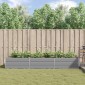 vidaXL Γλάστρα Ανοιχτό γκρι 290 x 100 x 45 εκ Επικαλυμμένος Χάλυβας