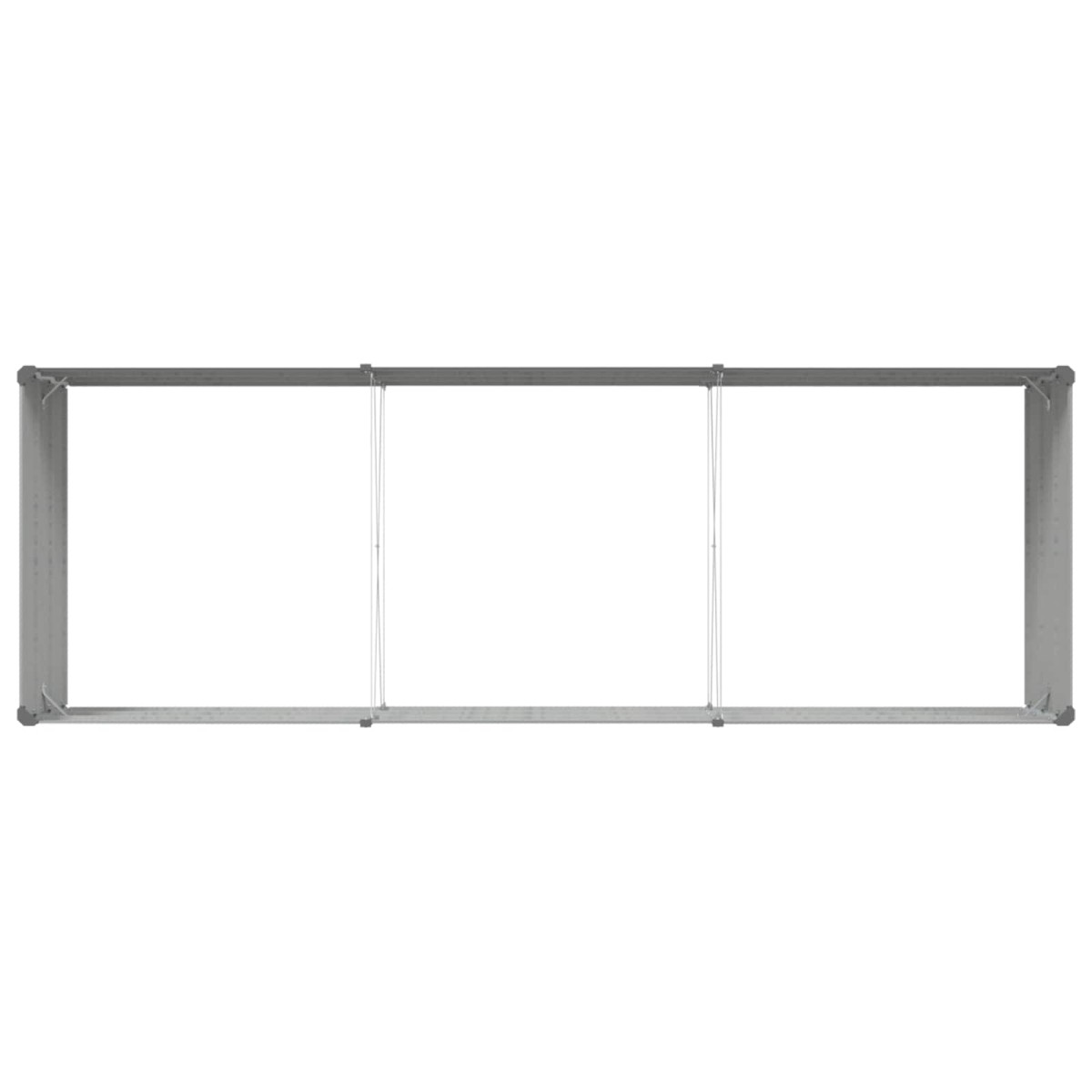 vidaXL Γλάστρα Ανοιχτό γκρι 290 x 100 x 45 εκ Επικαλυμμένος Χάλυβας