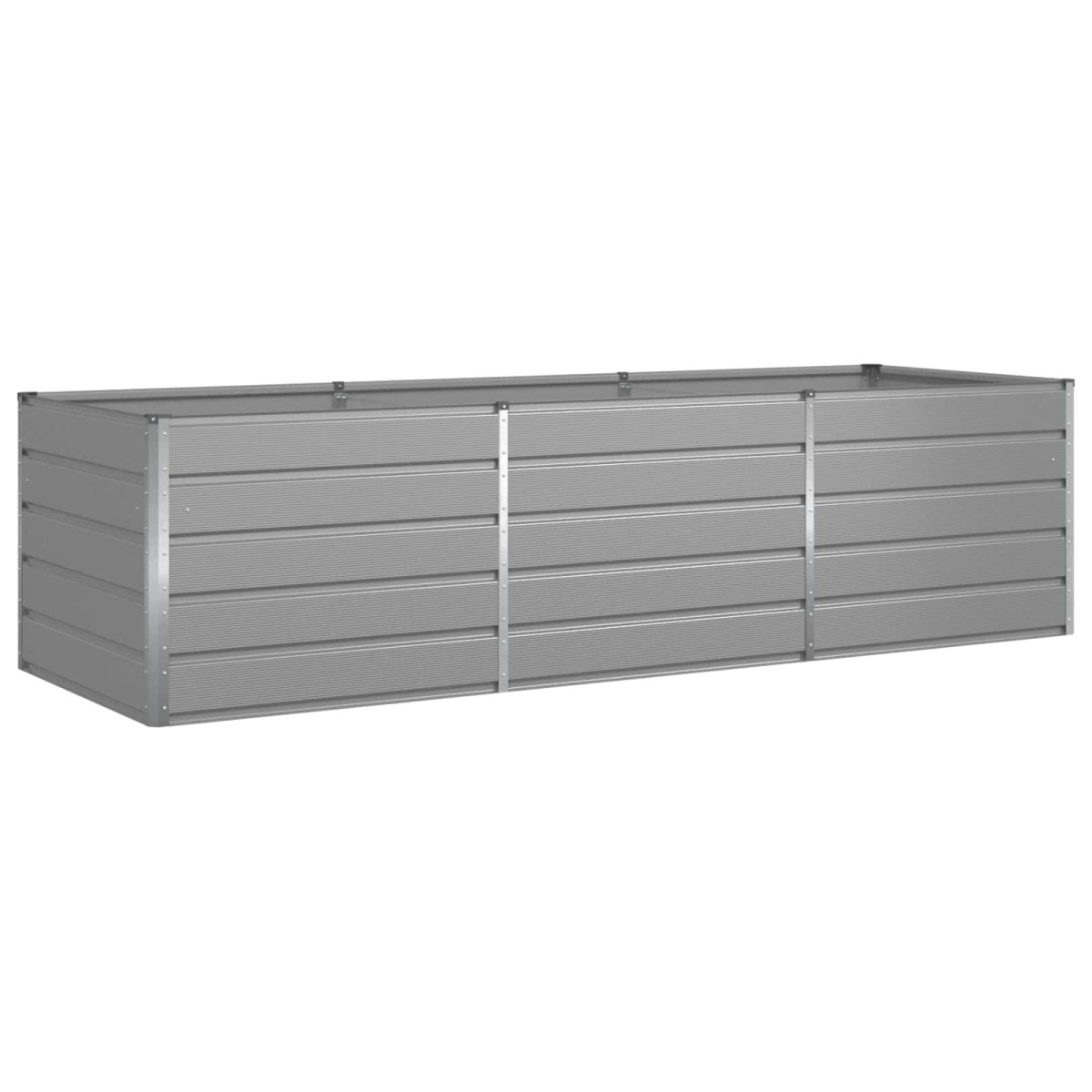 vidaXL Γλάστρα Ανοιχτό γκρι 290 x 100 x 75 εκ Επικαλυμμένος Χάλυβας