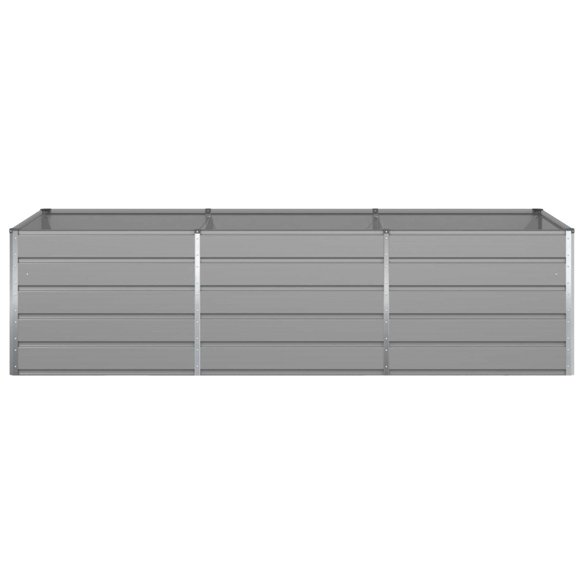 vidaXL Γλάστρα Ανοιχτό γκρι 290 x 100 x 75 εκ Επικαλυμμένος Χάλυβας