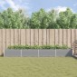 vidaXL Γλάστρα Ανοιχτό γκρι 385 x 100 x 45 εκ Επικαλυμμένος Χάλυβας