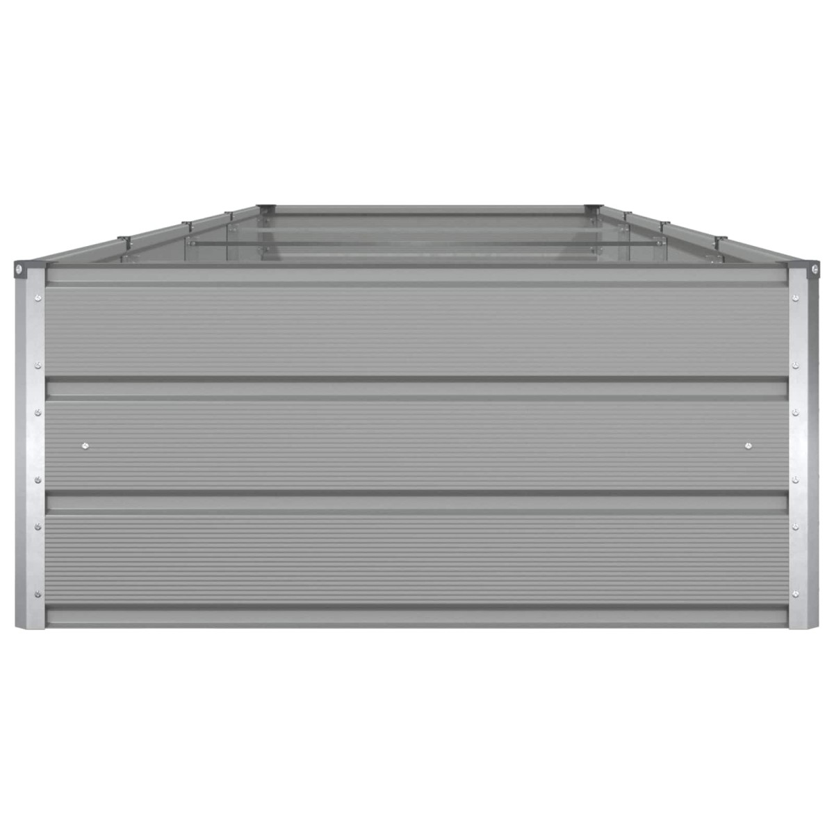 vidaXL Γλάστρα Ανοιχτό γκρι 385 x 100 x 45 εκ Επικαλυμμένος Χάλυβας