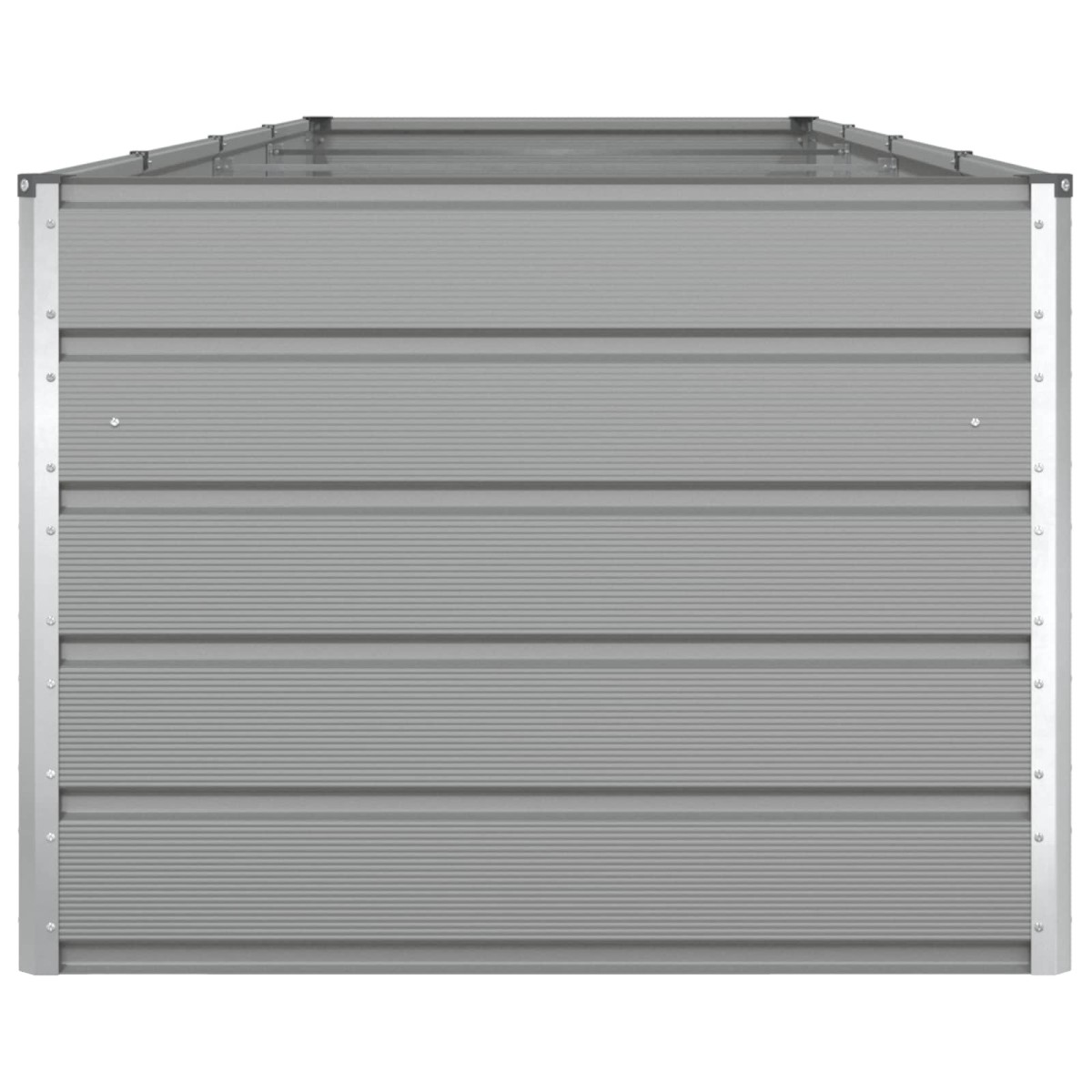 vidaXL Γλάστρα Ανοιχτό γκρι 385 x 100 x 75 εκ Επικαλυμμένος Χάλυβας