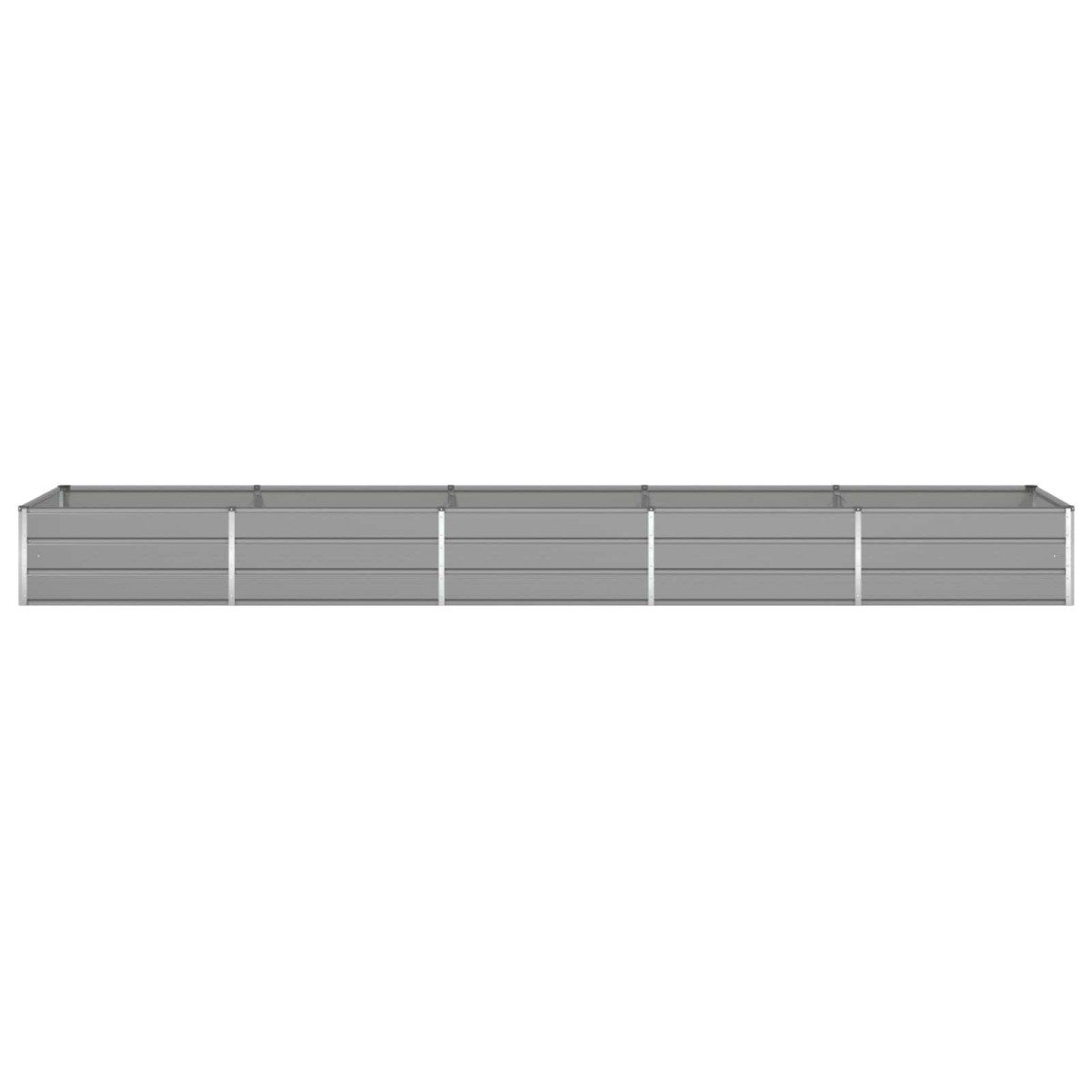 vidaXL Γλάστρα Ανοιχτό γκρι 480 x 100 x 45 εκ Επικαλυμμένος Χάλυβας