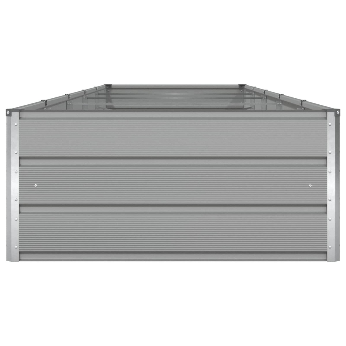 vidaXL Γλάστρα Ανοιχτό γκρι 480 x 100 x 45 εκ Επικαλυμμένος Χάλυβας