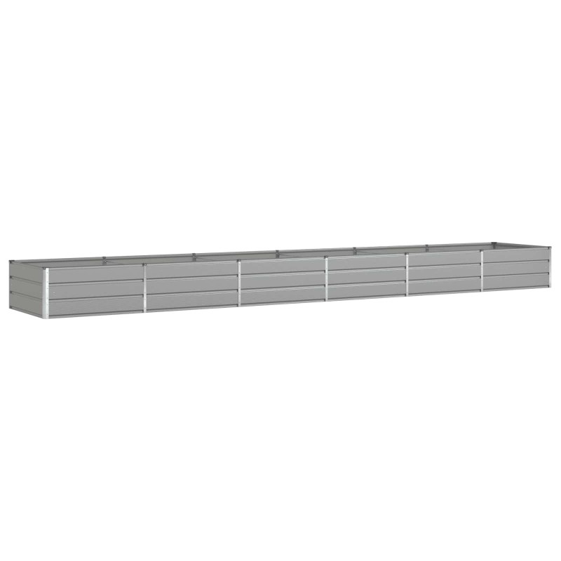 vidaXL Γλάστρα Ανοιχτό γκρι 580 x 100 x 45 εκ Επικαλυμμένος Χάλυβας