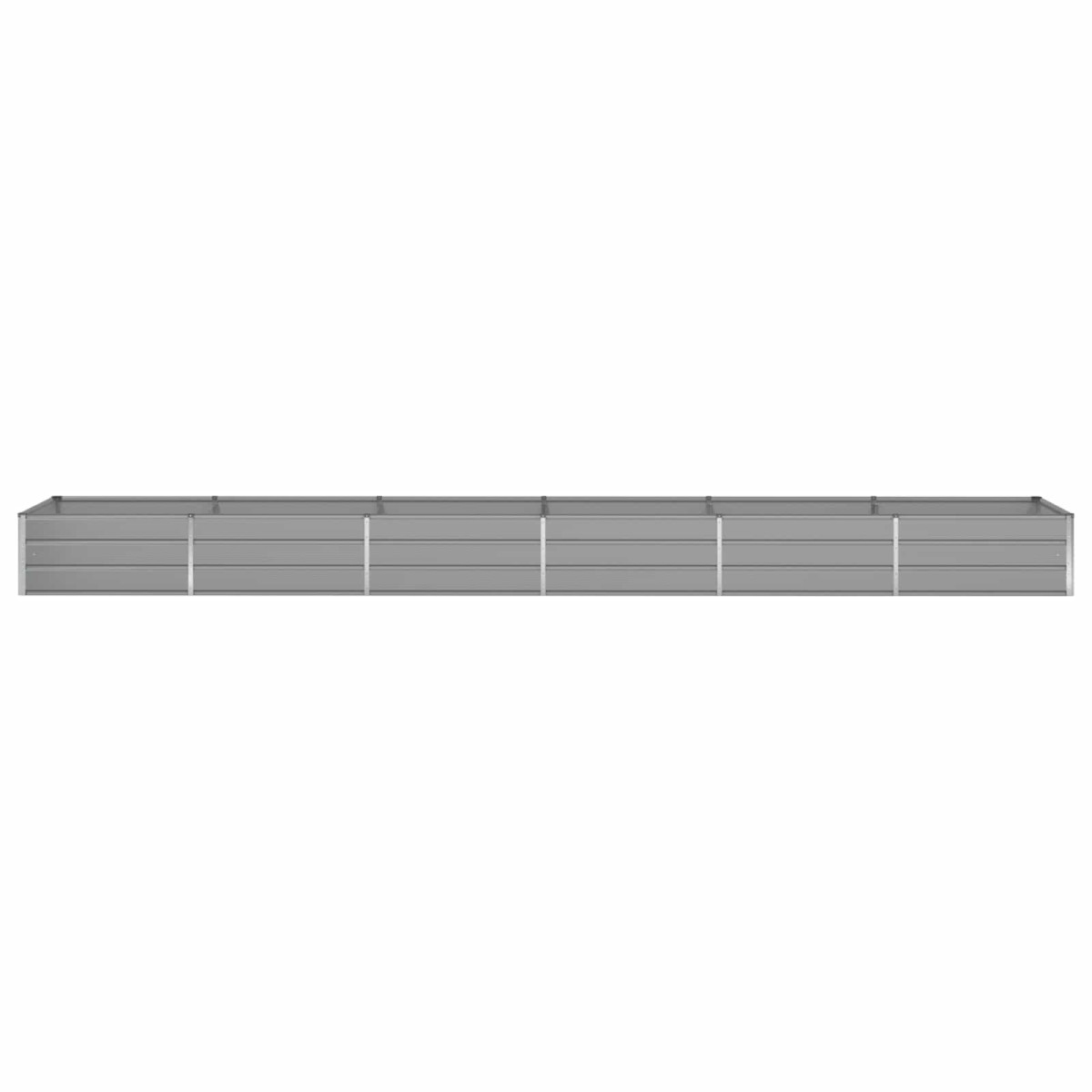 vidaXL Γλάστρα Ανοιχτό γκρι 580 x 100 x 45 εκ Επικαλυμμένος Χάλυβας