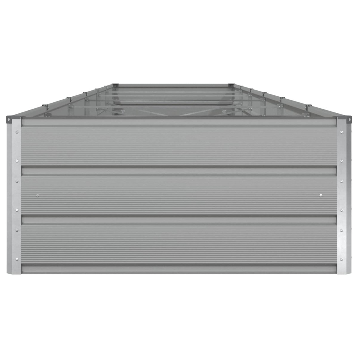 vidaXL Γλάστρα Ανοιχτό γκρι 580 x 100 x 45 εκ Επικαλυμμένος Χάλυβας