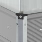 vidaXL Γλάστρα Ανοιχτό γκρι 100 x 100 x 77 cm Επικαλυμμένος Χάλυβας