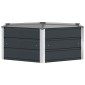 vidaXL Γλάστρα Ανθρακί 129 x 129 x 45 cm Ατσάλι