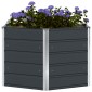 vidaXL Γλάστρα Ανθρακί 129 x 129 x 75 εκ Ατσάλι