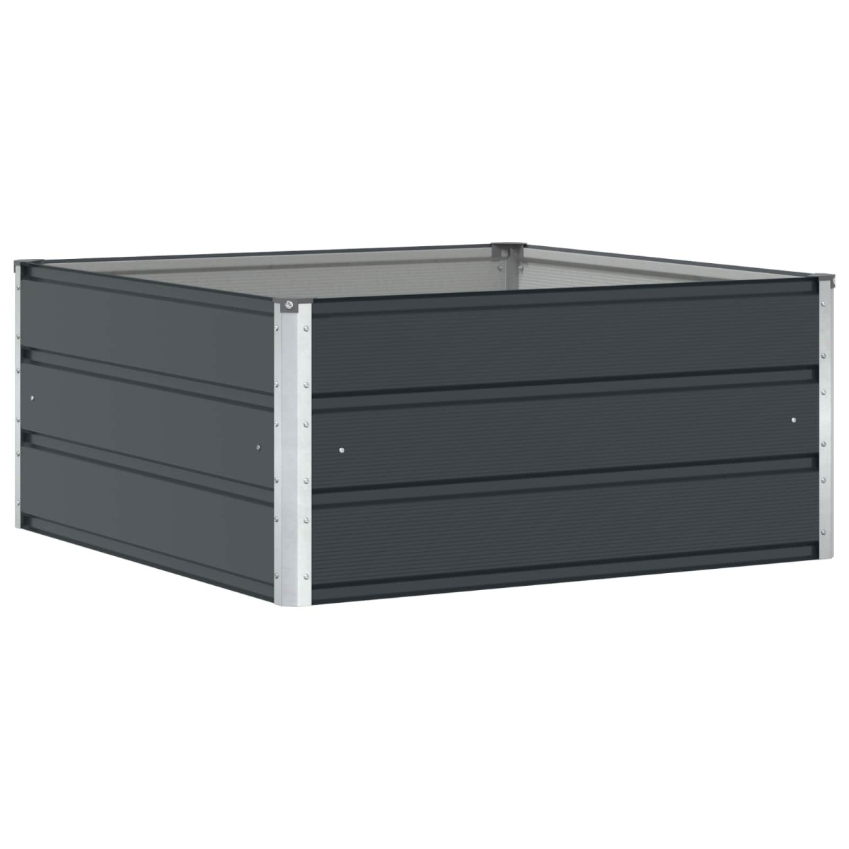 vidaXL Γλάστρα Ανθρακί 100 x 100 x 45 cm Ατσάλι