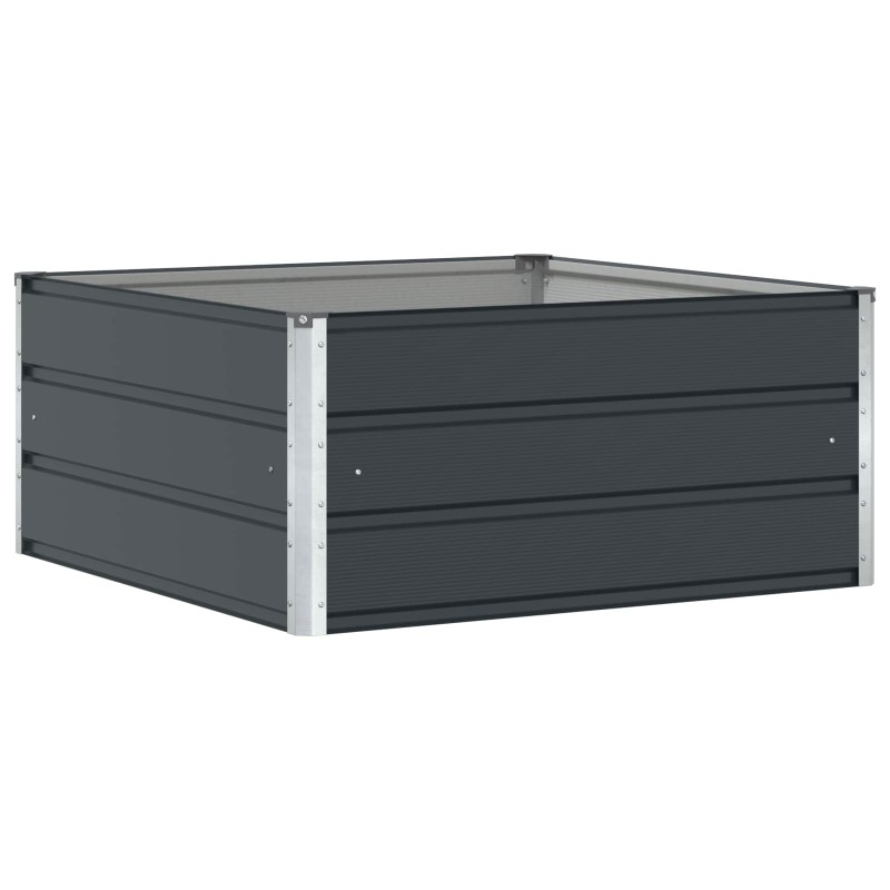 vidaXL Γλάστρα Ανθρακί 100 x 100 x 45 cm Ατσάλι