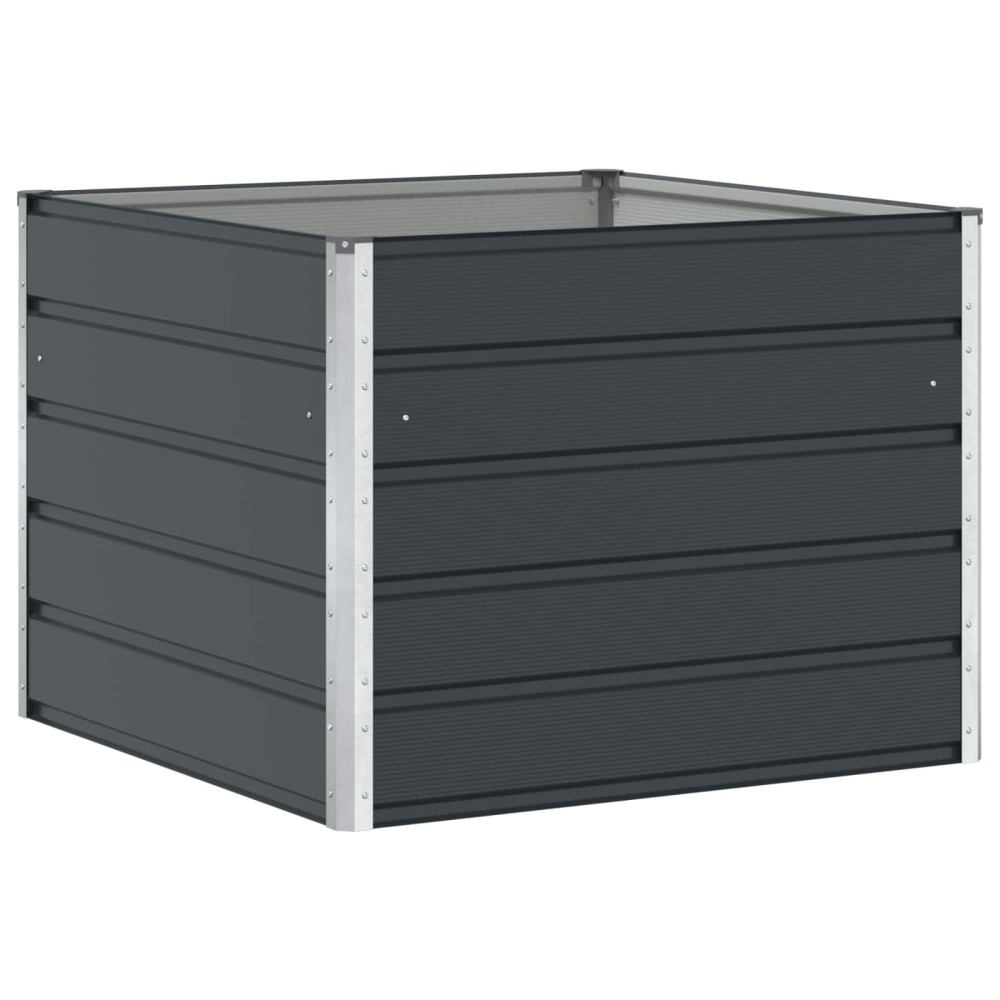 vidaXL Γλάστρα Ανθρακί 100 x 100 x 75 εκ Ατσάλι