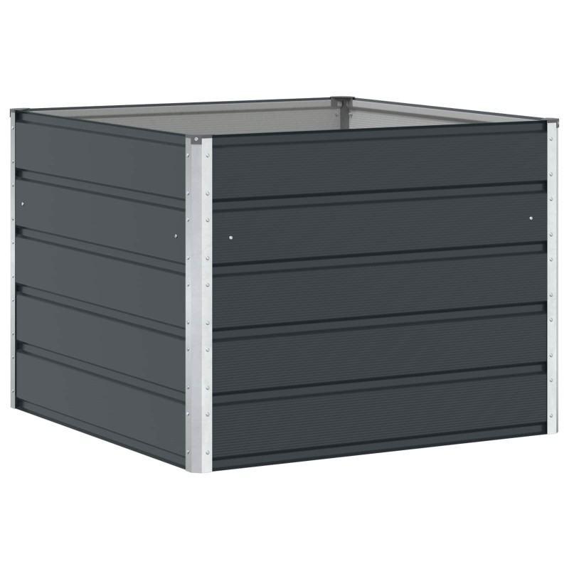 vidaXL Γλάστρα Ανθρακί 100 x 100 x 75 εκ Ατσάλι
