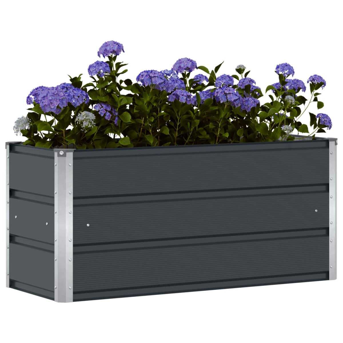 vidaXL Γλάστρα Ανθρακί 100 x 40 x 45 cm Ατσάλι